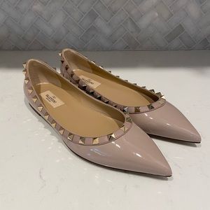 Brand New Valentino Rockstud Ballerina Flats